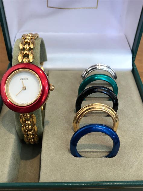 gucci bevel watch|gucci watch with changeable bezels.